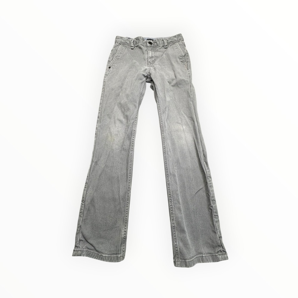 Zoo York Pants Boys‎ 12 Grey Unbreakable Straight Leg Chino Skater Casual Street